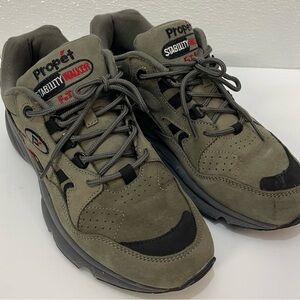 Propet Stability Walker Men's Olive Green Lace-Up Sneakers